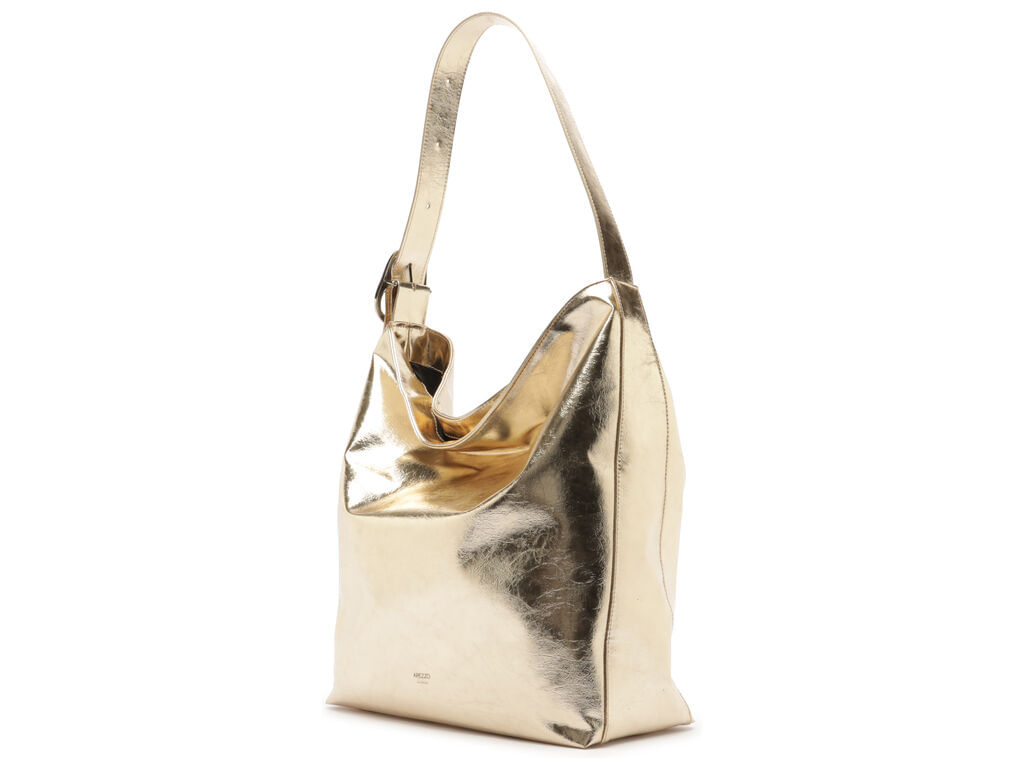 bolsa arezzo hobo dourada grande metalizada-2