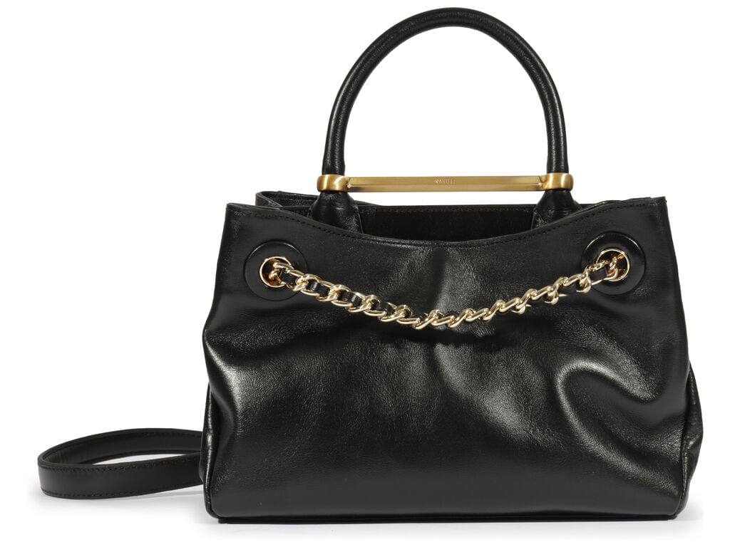 bolsa schutz mini tote crush couro preta-1