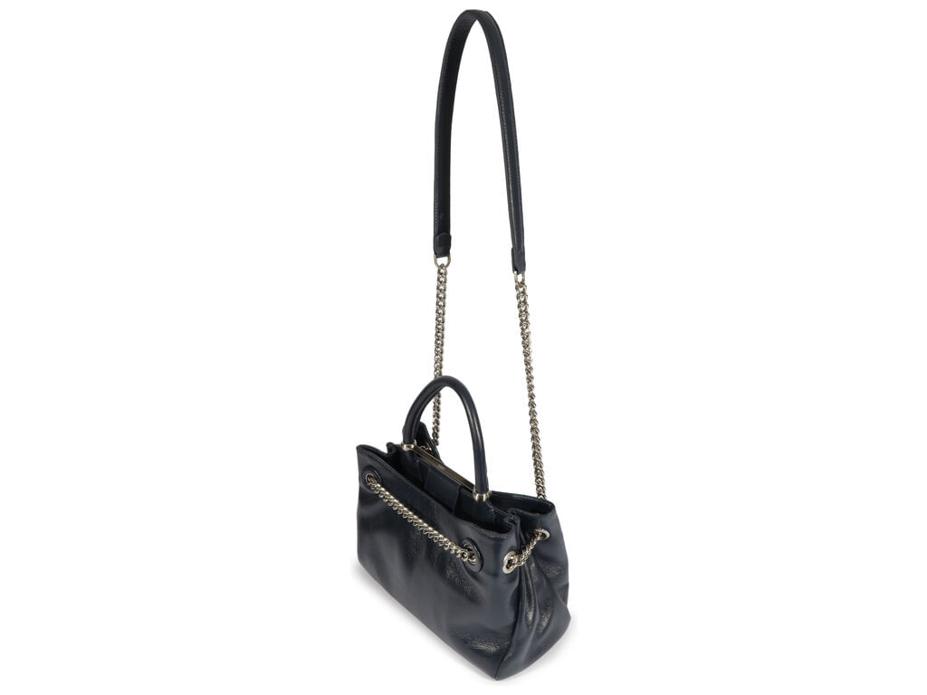 bolsa schutz mini tote crush couro azul-2