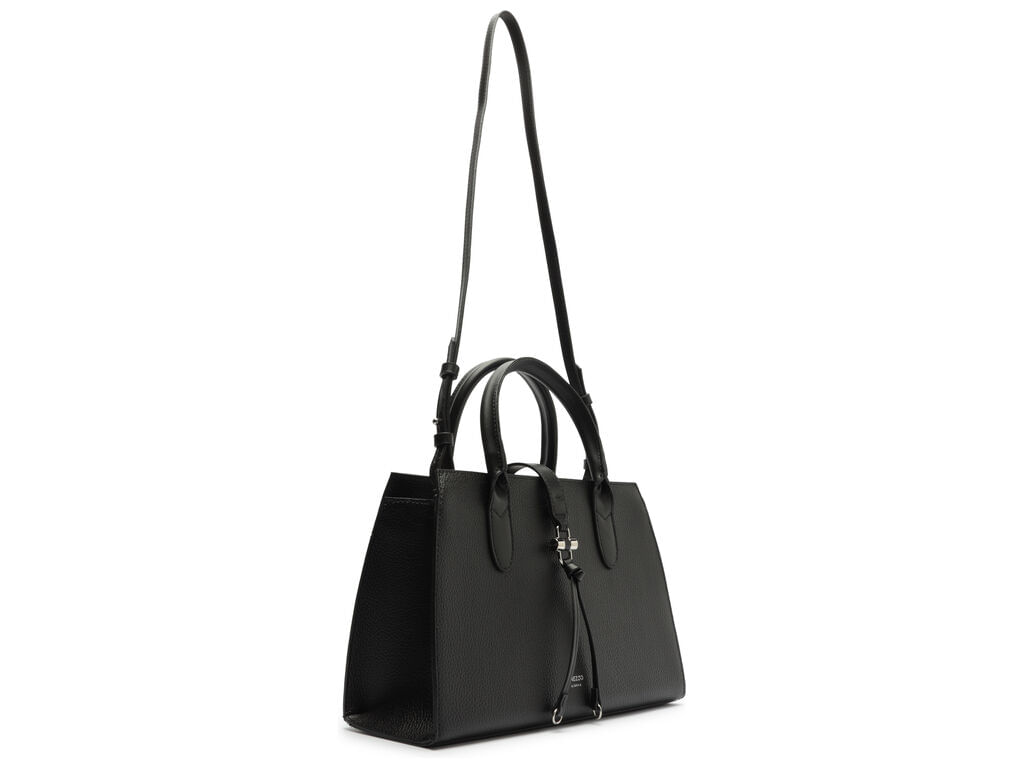bolsa arezzo tote grande preta texturizada-2