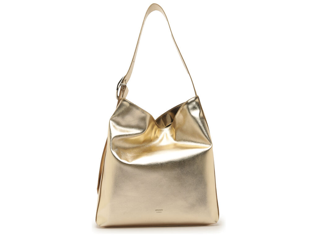 bolsa arezzo hobo dourada grande metalizada-1