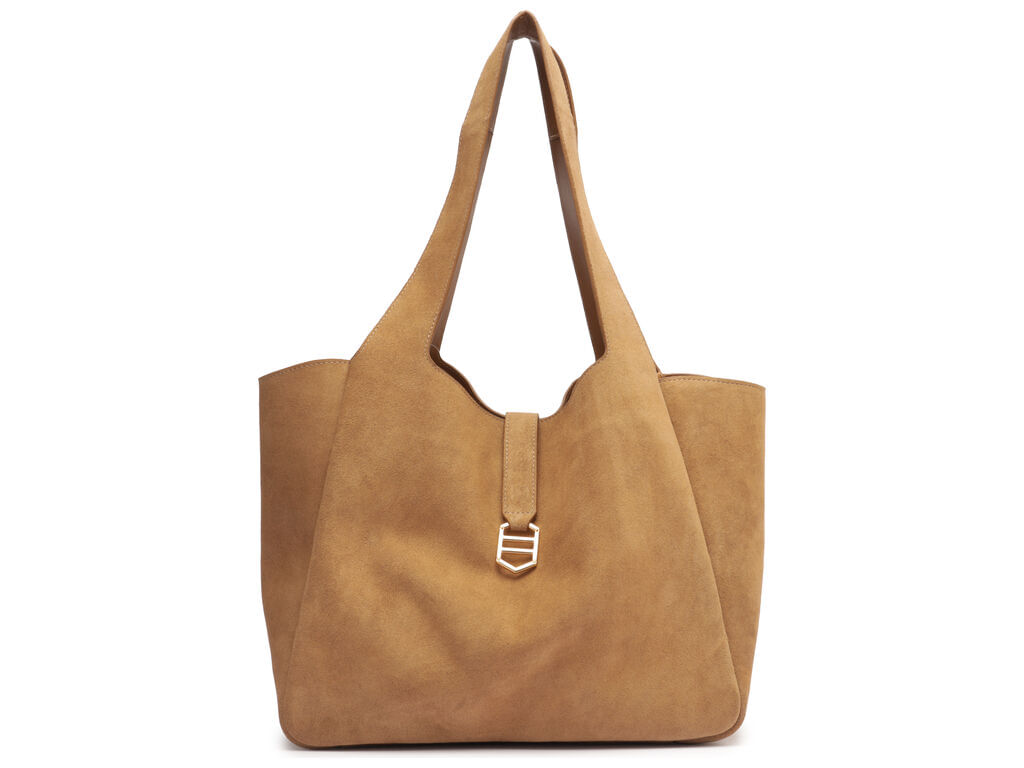 bolsa arezzo shopping marrom claro grande couro acamurcado-1