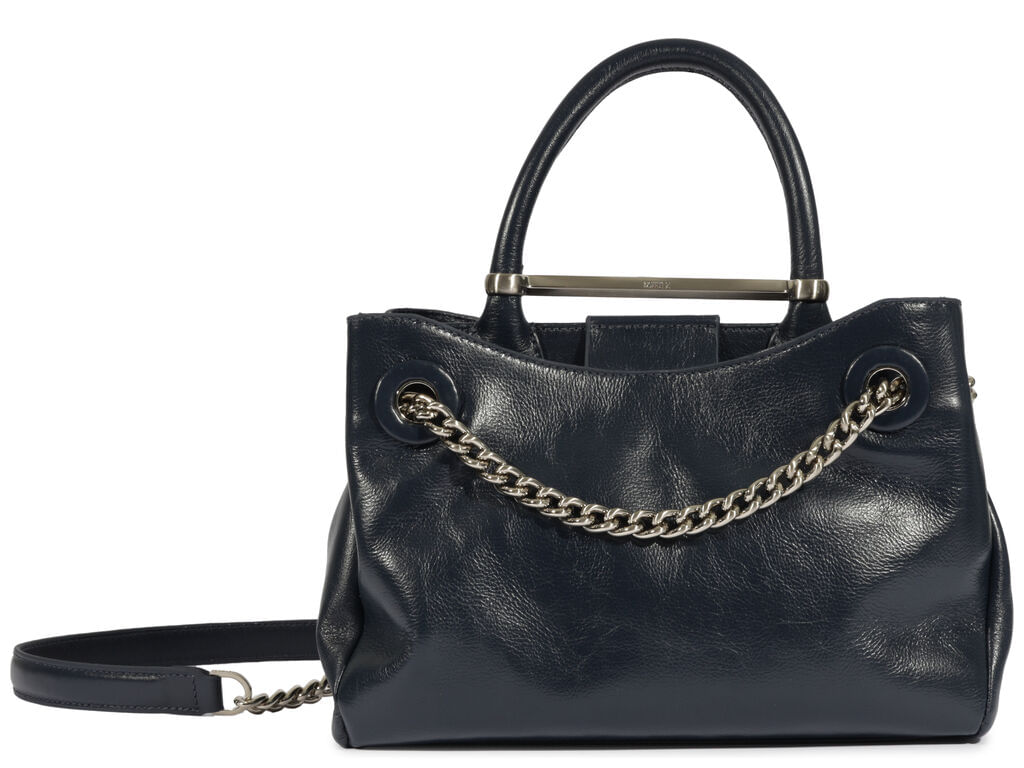 bolsa schutz mini tote crush couro azul-1