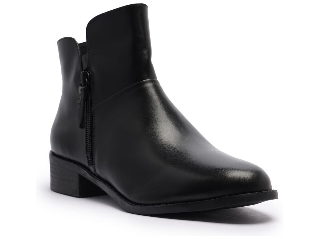 bota arezzo cano curto preta ziper-2