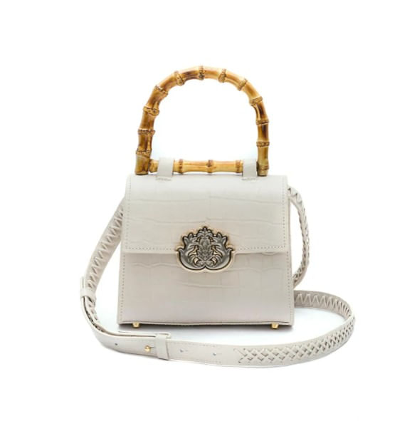 bolsa isla top handle mini isla maxi croco chantily§-1