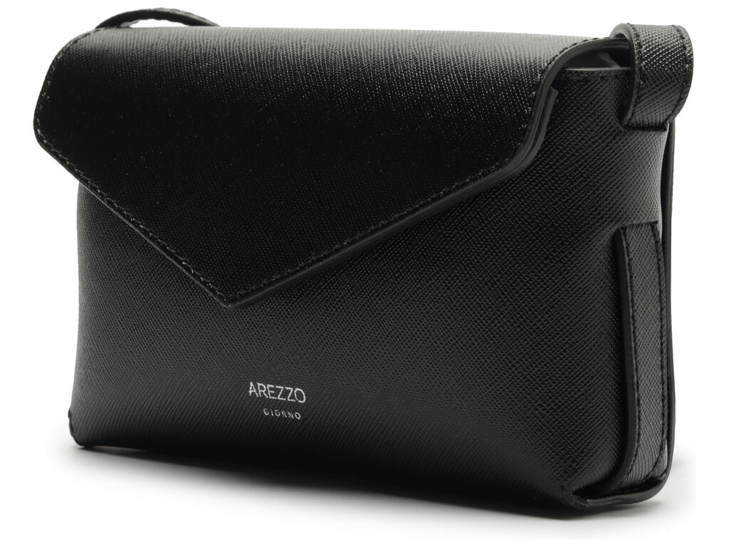 bolsa arezzotiracolo preta pequena envelope-2