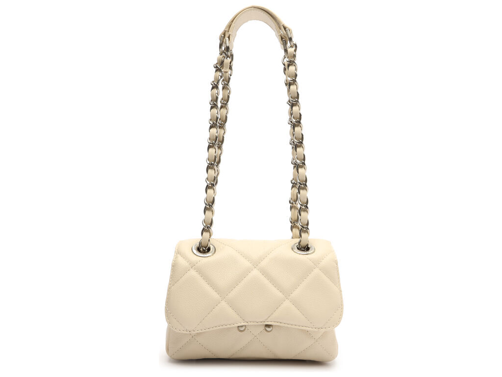 Imagem da variante: Bolsa Tiracolo Panacota Couro Pedras Pequena Arezzo NAPA GLOW - PANACOTA - UN
