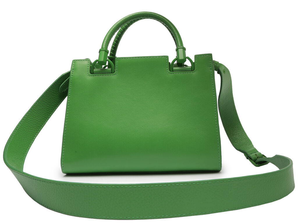 bolsa tote grande verde couro abraccio arezzo-2